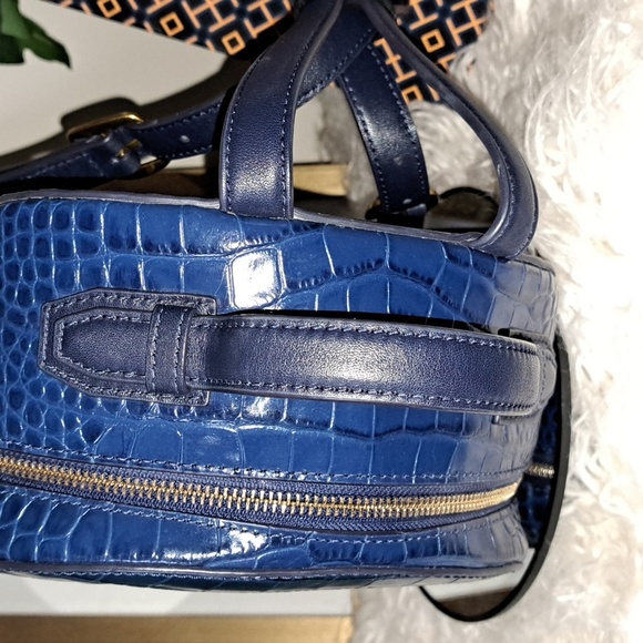 Tory Burch Croc-Embossed Backpack EUC - Picture 12 of 12